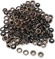 100 Set Brass Eyelet, 4mm Double Side Eyelet Grommet Kit, Durable and Versatile Grommet Tool Kit for Clothing Bag Repairs(Bronze)