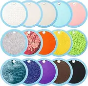 Haull 15 Pcs Sensory Mini Mats Sensory Floor Tiles Rooms Textured Educational Tactile Sensory Toys Wall Panel for Autism Sensory for Kids Autistic Calming Sensory Play Home