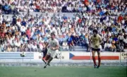 World Cup England 1 v Romania 0, England's Geoff Hurst 1970 OLD PHOTO 2