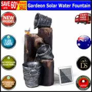 Gardeon Solar Water Fountain Features Garden Indoor Bird Bath Outdoor Battery
