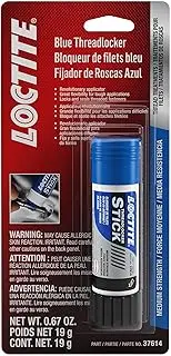 LOCTITE Blue Threadlocker Stick: All-Purpose, Medium-Strength, Anaerobic, No Drip, General Purpose, Works on All Metals | Blue, 19 Gram Wax Stick