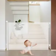 Retractable Baby Gates 90Cm Tall, 140Cm Wide Baby Gate Dog Gates for Stairs Indo