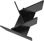 LIFKOME Desktop Magazine Shelf Organizer Rack for Office Home Stylish Storage Display for Books Files Sundries Easy Assembly Space Saving Design Walnut Color