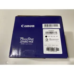 佳能 公司貨 空盒子Canon PowerShot SX-60 HS sx60hs 高倍望遠鏡頭 數位相機 空盒 box