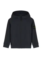 Stone Island Kids Hooded Soft Shell-R Jacket (2-4 Years) - Navy - 02YR (2 Years) 02YR (2 years)