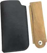 HONMEET Elegant Wooden Pocket Comb Mustache Beard Comb Folding Design for Travel Salon or Home Use