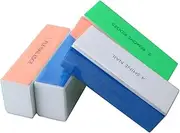 DONFAMDS 10pcs Sponge Nail Art Supplies Four-sided Polishing Block for Natural Artificial Nails Portable Buffing Tool for Manicure Anytime Anywhere