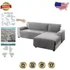 L Shaped Sofa Cover for Pets - 100% Waterproof & Non-Slip Design, 60”D X 98.5”W