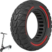 VOLOHAS 8.5 x 3 Solid Rubber Tyres 8.5 x 3 Solid Tyres 8 1/2 x 3 Solid Tyres for KUKIRIN G2 Pro/Zero 9/Vsett 8/9/9+/Inokim Light 2/KUKIRIN X1 Electric Scooter Replacement Tyre Puncture Proof (Red 1)