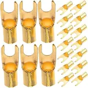 Mipcase 20pcs U-Shaped Terminal Blocks for Car Audio Aluminum Easy Installation Versatile Use for Subwoofer Amplifier
