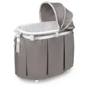 Rocking Baby Bassinet Heirloom Quality Bedside Sleeper With Bedding,Pad, Storage