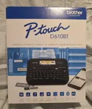 New Brother - P-touch PT-D610BT Wireless Label Printer - Black Bluetooth