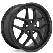 20x10.5" Niche Wheels M226 Vice Matte Black with Gloss Black Lip Rims (for: Honda)