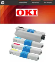 Compatible for OKI C310dn 4 Pack Toner Set 44469755-44469805 1BK,1C,1M,1Y