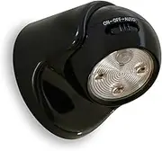 Auraglow Battery Operated Motion Activated PIR Sensor Removable Cordless LED Security Light (Black, Without Batteries)