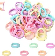 50Pcs Baby Hair Bands for Girls, Hair Band, Girls Hair Accessories Mini Seamless Hair Bobbles Candy Color Ponytail Holder for Girls,Kids Hair Bands(3CM in Diameter)
