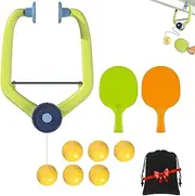 Ortsma Doorway Ping Pong Set, Children's Indoor Hanging Adjustable Table Tennis Trainer with Racket and Balls Door Frame Ping Pong Game, Doorjam Pong Game Parent Child Interaction Toy