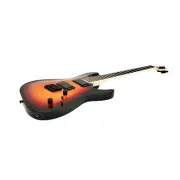 Haze 6FFTAM Trans Amber Fanned Fret 6 String Electric Guitar + Free Gig Bag