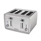 BLACK DECKER 4 Slice Stainless Steel Toaster Extra Wide Slots 7 Shade Settings