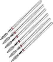 FRCOLOR 6 Pack Nail Buffing Block Set Professional Manicure Tools Cuticle Remover Drill Bits for Daily Necessities