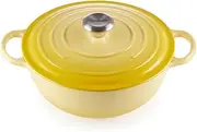 [Le Creuset] Signature Cast Iron La Marmite Casserole, 26 cm-Soleil, Enamelled