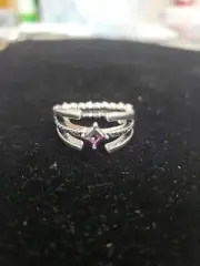 Paparazzi Jewelry Silver Purple Ring # 10