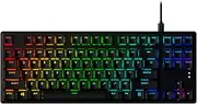 HyperX Alloy Origins Core PBT- Mechanical Gaming Keyboard, PBT Keycaps, RGB, HyperX Mechanical Switches (Red), Compact, Portable, Durable Aluminum Body, Adjustable Feet, Customizable with HyperX NGENUITY Software, Onboard Memory