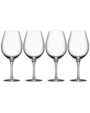 Orrefors Set of 4 More Wine XL Glasses