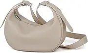 [DONNAIN] Casual Soft Leather Hobo Bags Women Crossbody, Trendy Crescent Shoulder Bag and Black Mini Purse