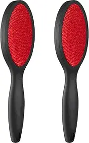 Lint Brush & Lint Remover - Dual-Sided Reusable Pet Hair Remover for Clothes, Carpets, Furniture & Fabrics (2 Pack)