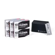 Eco-Friendly Feather Razor Blades - Sharp, Durable, 60 Count for Smooth Shaves