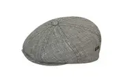 Bailey Mens Rockburn Ivy Newsboy Flat Cap Hat - Grey/Black/Taupe - L