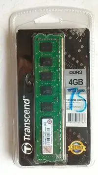 在飛比找Yahoo!奇摩拍賣優惠-創見 Transcend 記憶體 4G DDR3 1333 