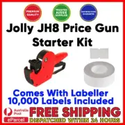 Jolly Price Gun Starter Kit With 10,000 White Permanent Plain Labels