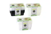 3x 10pc Lemon & Lime 750ml Meal Prep Reusable Containers Food Storage Assorted