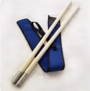 Kung Fu Stick White Wax Rod Portable Combination Shaolin Training Stick Staff