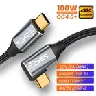 90 right angle Type C USB C to USB C Cable 100W PD Fast Charging Cord iPhone 15