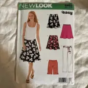 NEW LOOK 6462 Skirt Pants Shorts Pattern 8-18