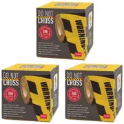 3x Legami Printed Do Not Cross Crime Scene Bathroom Toilet Roll/Paper 10cm