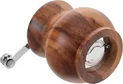 LOORGVEL Hand Operated Wooden Pepper Grinder with Grind Portable Spice Grinder for Kitchen and BBQ Efficient Manual Shaker for Culinary Precision