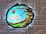 New Hard Cider Angry Orchard 3D LED Neon Light Sign 17" Beer Bar Wall Decor