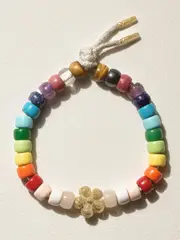 [Carolina Bucci] Carolina Bucci - Forte Beads 18-karat Gold And Lurex Multi-stone Bracelet Kit - One size One size Multi