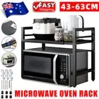Adjustable Alu Oven Microwave Shelf Kitchen Organiser Storage Rack Holder Stand