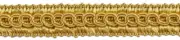 Scroll Gimp Braid Trim, Style# 0050SG, Color# B7 - Light Gold [54.6 Yards]