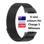 Fitbit Charge 5 & 6 Milanese Wrist Watch Band Strap Replacement Magnetic Clasp