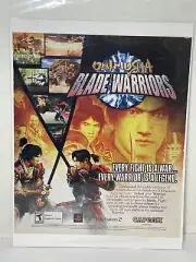 Onimusha Blade Warriors - Vintage Original Gaming Print Ad / Poster / Wall Art