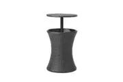 Livsip Rattan Cooler Ice Bucket Table Bar Black