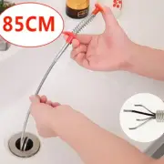 85cm Kitchen Sewer Dredging Device Tools Spring Pipe Sink Cleaning Hook