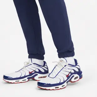 Nike 長褲 NSW Swoosh 男款 藍 棉褲 縮口褲 刺繡 抽繩【ACS】 DM5472-410