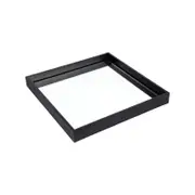 CAFE LIGHTING Miles Medium Mirrored Tray - Black